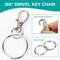 60PCS Metal Keychain Kit - 30 Swivel Lobster Claw Clasps & 30 Split Rings for Jewelry Making, DIY Crafts, Key Organizers (Silver)